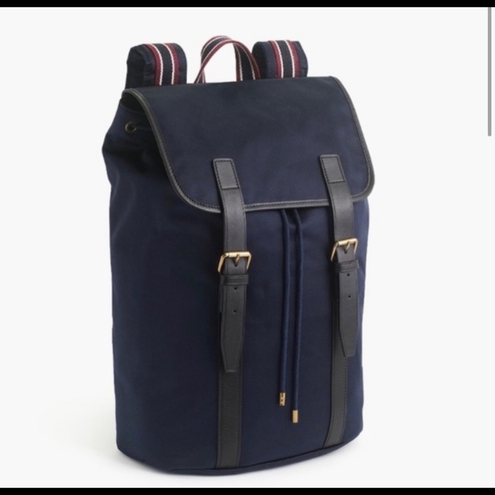 NWT J Crew Navy Backpack